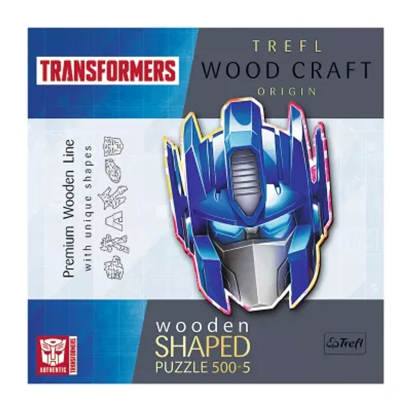 Trefl Puzzles - 500+5 Piece Wood Transformers Transformers 505-pc. Puzzle