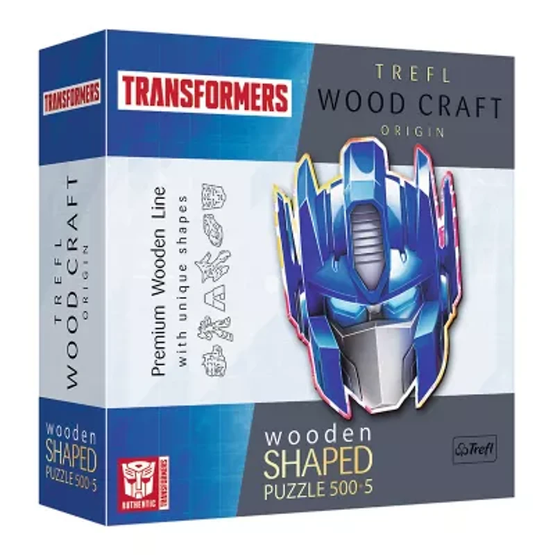 Trefl Puzzles - 500+5 Piece Wood Transformers Transformers 505-pc. Puzzle
