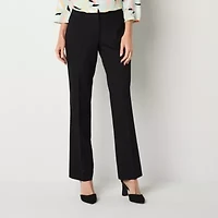Liz Claiborne Audra Tailored Curvy Womens Adaptive Easy-on + Easy-off Straight Mid Rise Trouser