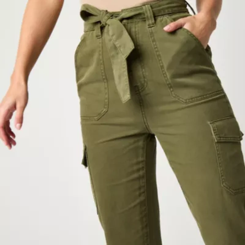 a.n.a Womens Straight High Rise Cargo Pant