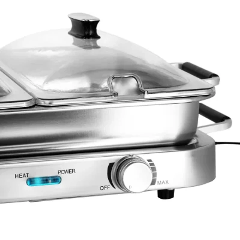 MegaChef Electric Triple 2.63 Quart Buffet Server
