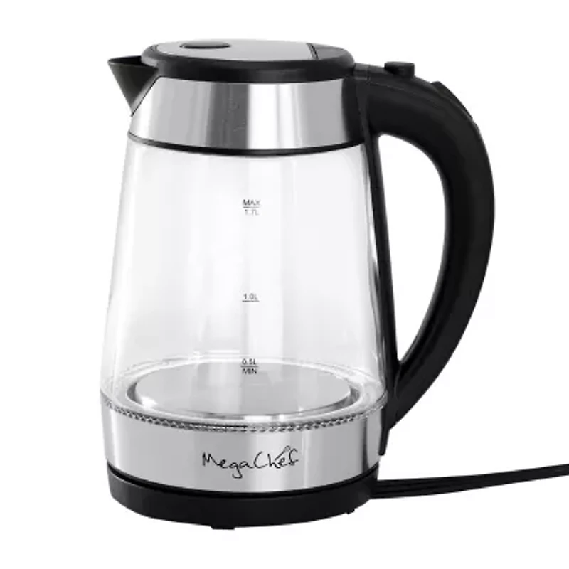 MegaChef 7-Cup Stainless Steel Electric Kettle