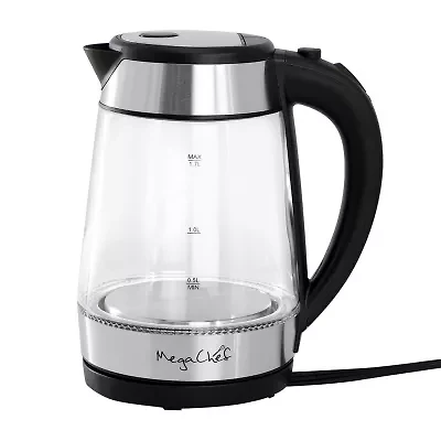 MegaChef 7-Cup Stainless Steel Electric Kettle