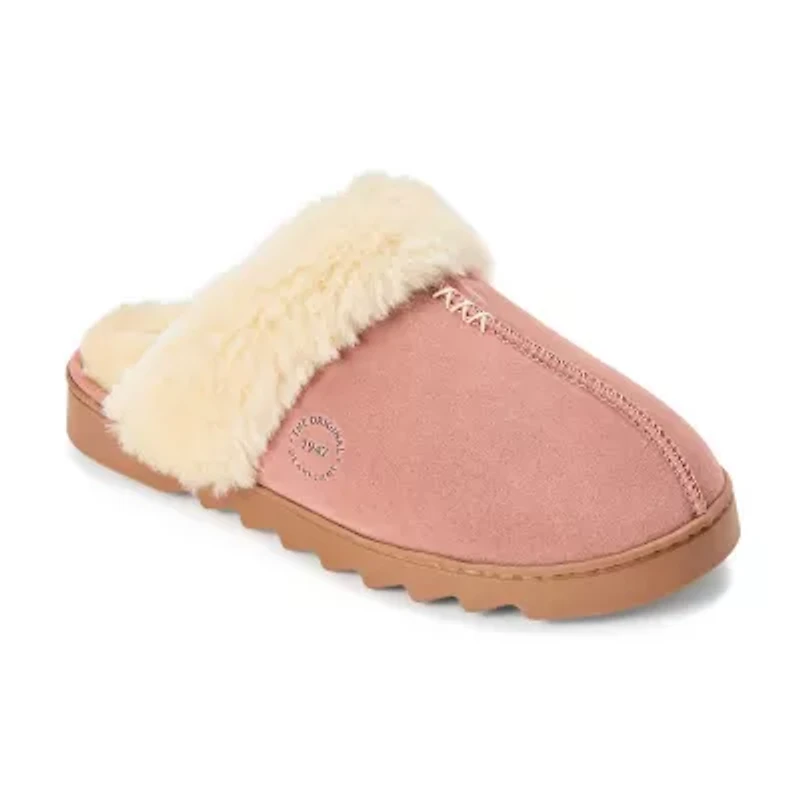 Dearfoams Womens Memory Foam Slip-On Slippers