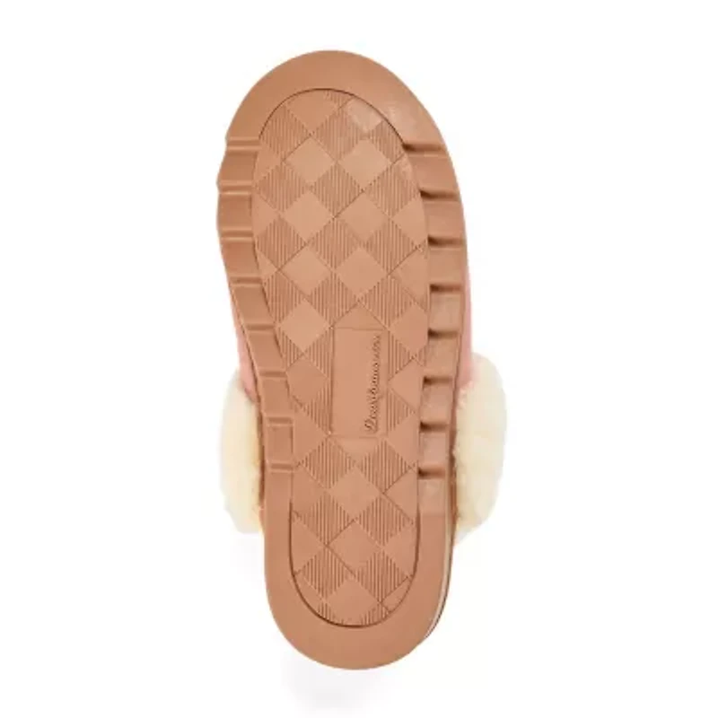 Dearfoams Womens Memory Foam Slip-On Slippers