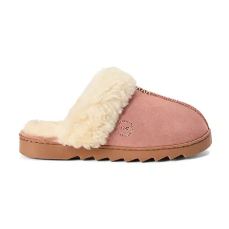 Dearfoams Womens Memory Foam Slip-On Slippers