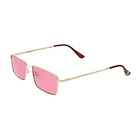 BCBGeneration Metal Womens Uv Protection Rectangular Sunglasses