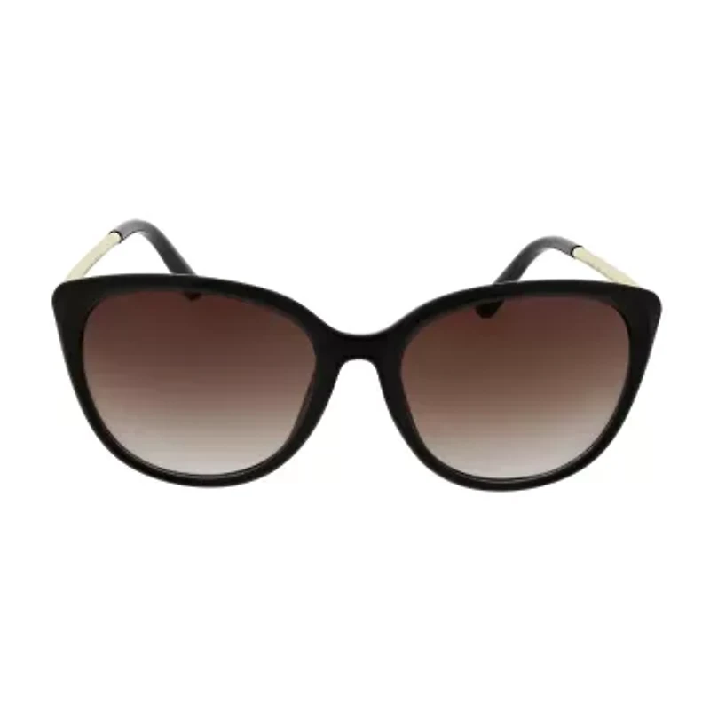 Adrienne Vittadini Butterfly Cateye With Metal Temples Womens Uv Protection Cat Eye Sunglasses