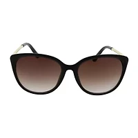 Adrienne Vittadini Butterfly Cateye With Metal Temples Womens Uv Protection Cat Eye Sunglasses