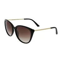 Adrienne Vittadini Butterfly Cateye With Metal Temples Womens Uv Protection Cat Eye Sunglasses