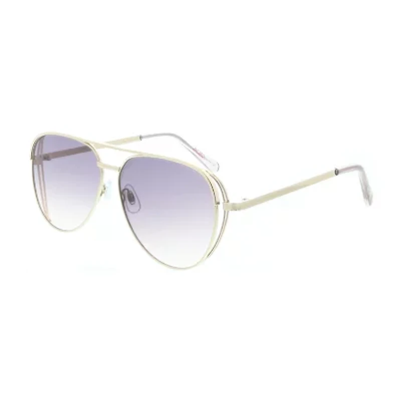BCBGeneration With Cut-Out Detail Womens Uv Protection Aviator Sunglasses