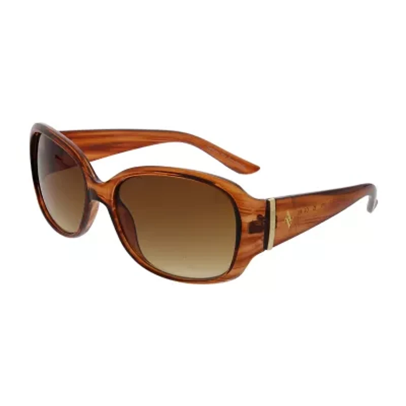 Adrienne Vittadini Basic With Metal Bar Hinge Womens Uv Protection Sunglasses