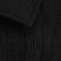 Haggar Knit Jacquard Mens Short Sleeve Regular Fit Button-Down Shirt