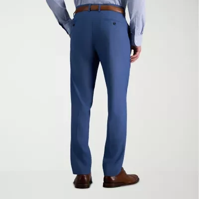 Haggar JMH 4 Way Stretch Mens Fabric Slim Fit Flat Front Suit Pant