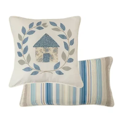 Donna Sharp Blue Diamond Everyday 2-pc. Square Throw Pillow
