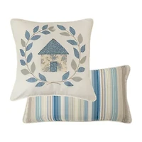 Donna Sharp Blue Diamond Everyday 2-pc. Square Throw Pillow