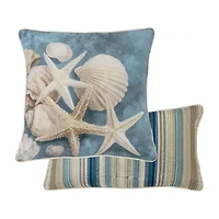 Donna Sharp Blue Diamond Coastal 2-pc. Square Throw Pillow
