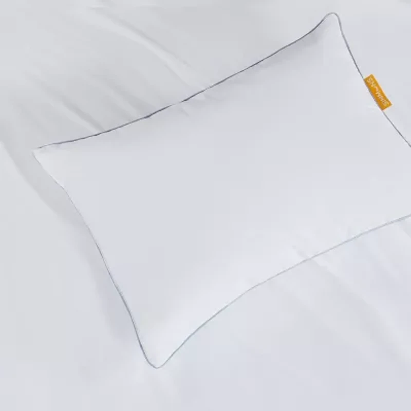 Simmons Dual Action Cooling Knit 2 Pack Medium Density Bed Pillow