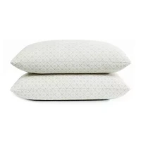 London Fog Rayon From Bamboo Knit 2 Pack Medium Density Bed Pillow