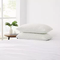 London Fog Rayon From Bamboo Knit 2 Pack Medium Density Bed Pillow