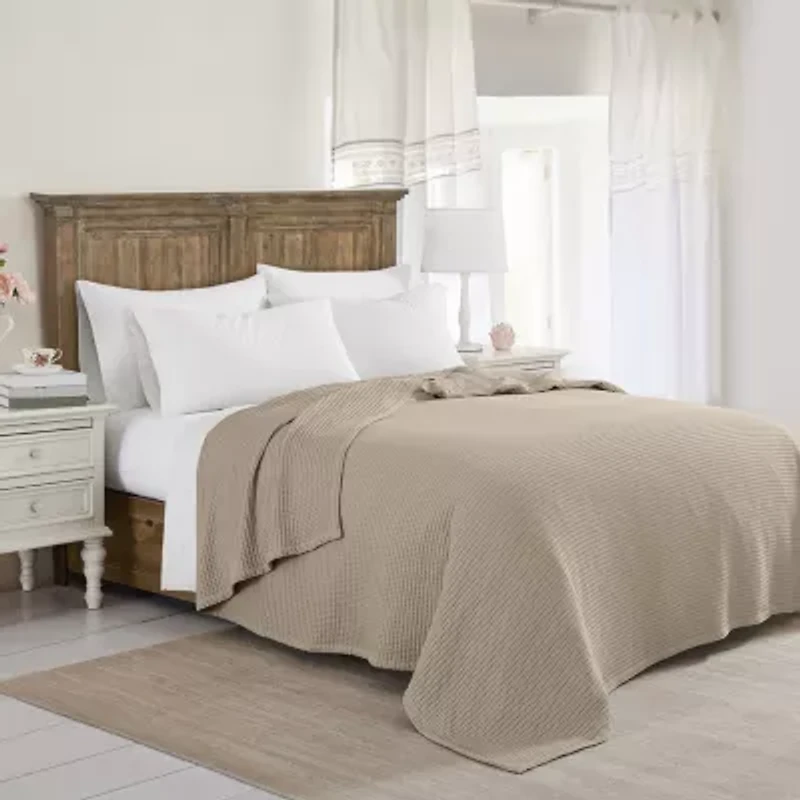 The Farmhouse By Rachel Ashwell Waffle Cotton Blanket