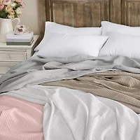 The Farmhouse By Rachel Ashwell Waffle Cotton Blanket