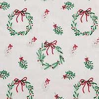 Martha Stewart Wreaths Mistletoe Sheet Set