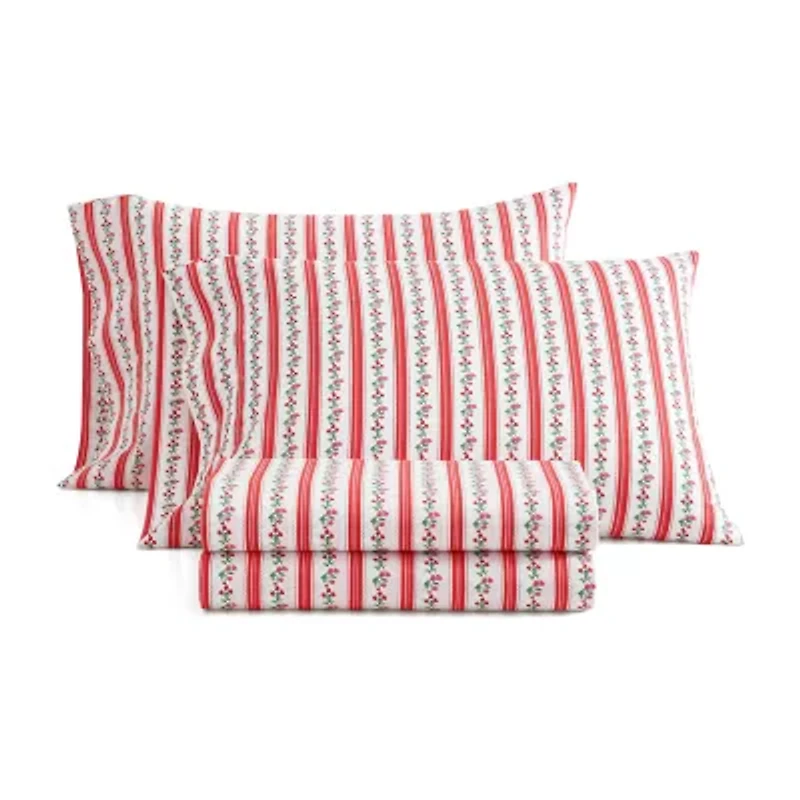 Martha Stewart Rose Ribbon Sheet Set