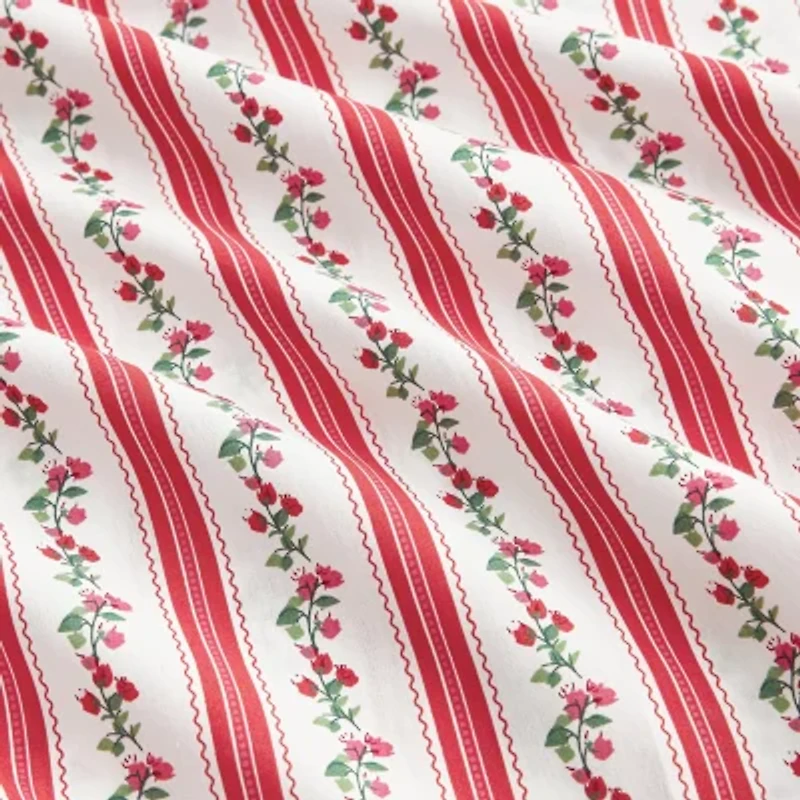 Martha Stewart Rose Ribbon Sheet Set