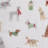 Martha Stewart Holiday Pups Sheet Set