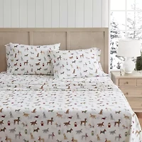 Martha Stewart Holiday Pups Sheet Set