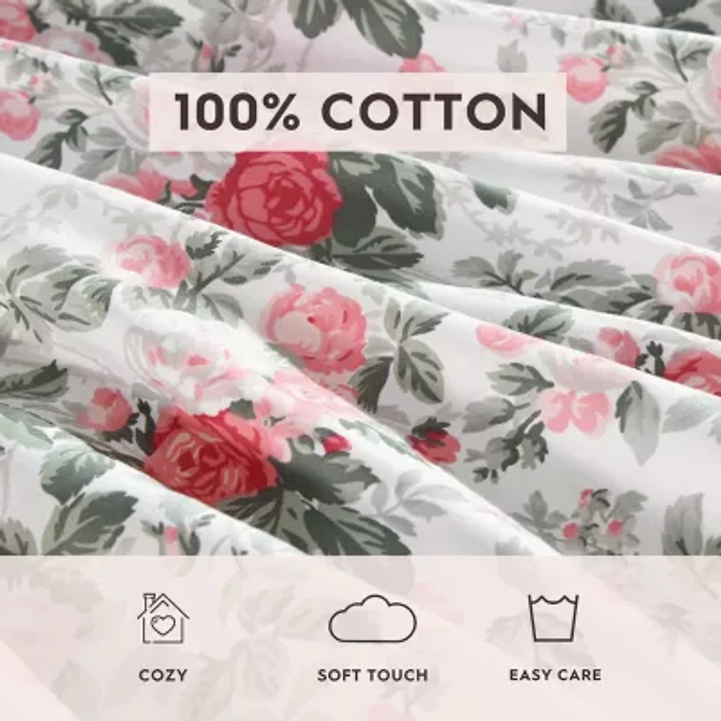 Laura Ashley Bettinas Blooms 300tc Sheet Set