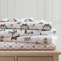 Martha Stewart Holiday Bows Sheet Set