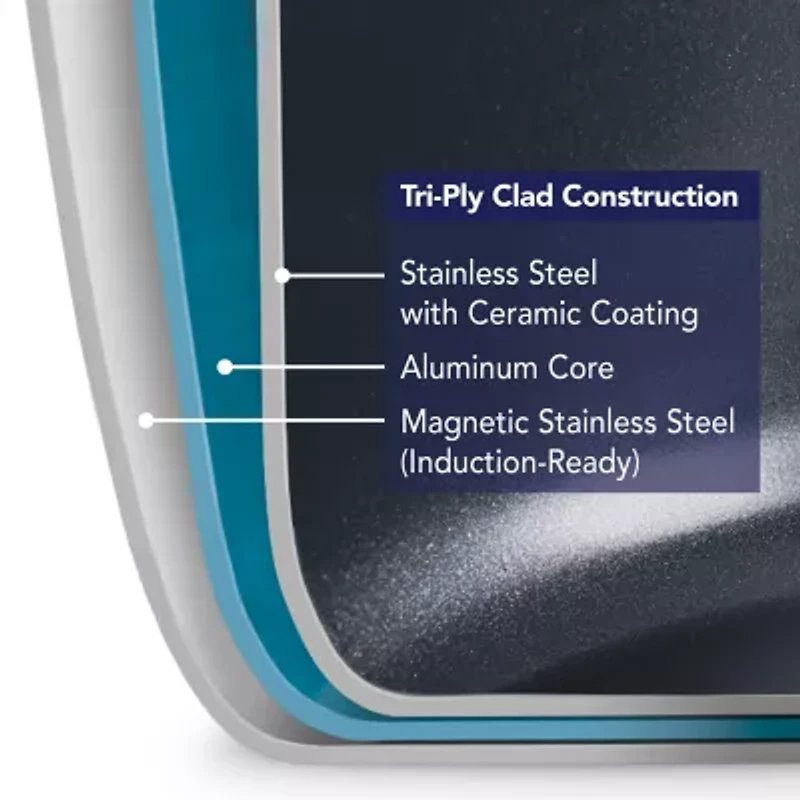 Tramontina Utsava Stainless Steel 10" Grill Pan