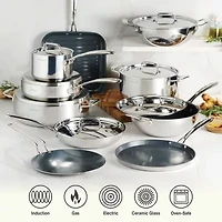 Tramontina Utsava Stainless Steel 10" Grill Pan