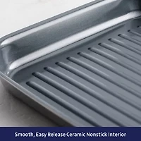 Tramontina Utsava Stainless Steel 10" Grill Pan