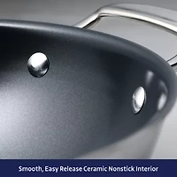 Tramontina Utsava Stainless Steel 3.75-qt. Covered Kadai