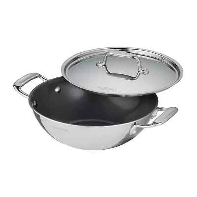 Tramontina Utsava Stainless Steel 2.7-qt. Covered Kadai
