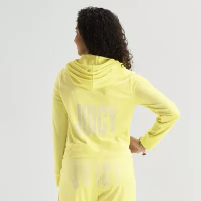 Juicy By Couture Womens Juniors Long Sleeve Hoodie