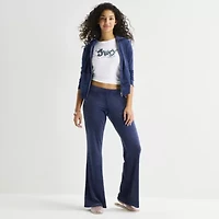 Juicy By Couture Womens Juniors Flare Mid Rise Track Pant
