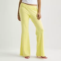 Juicy By Couture Womens Juniors Flare Mid Rise Track Pant
