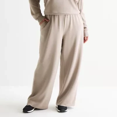 Xersion Womens Plus Scuba Luxe Open Hem Pant