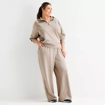 Xersion Womens Scuba Luxe Open Hem Pant Plus