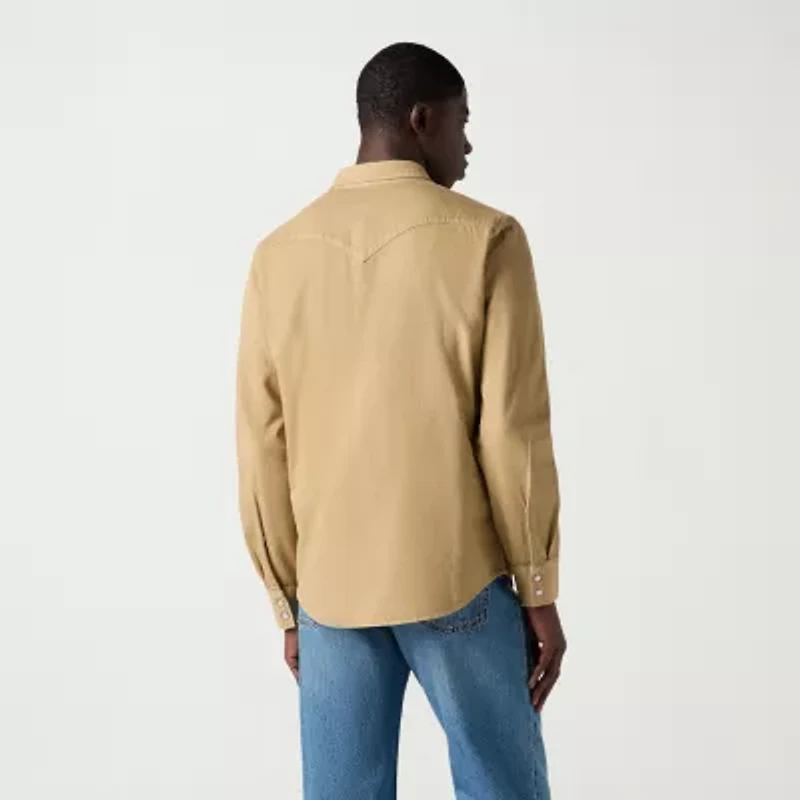 Levi's® Mens Long Sleeve Regular Fit Button-Down Shirt