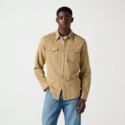 Levi's® Mens Long Sleeve Regular Fit Button-Down Shirt