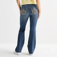 Vanilla Star Womens Juniors Mid Rise Bootcut Jean