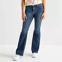 Vanilla Star Womens Juniors Mid Rise Bootcut Jean