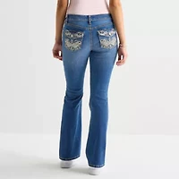 Vanilla Star Womens Juniors Mid Rise Bootcut Jean