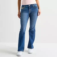 Vanilla Star Womens Juniors Mid Rise Bootcut Jean