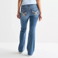 Vanilla Star Womens Juniors Mid Rise Bootcut Jean